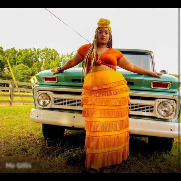 Pleated Ruffle Skirt - Picture 6 of 7